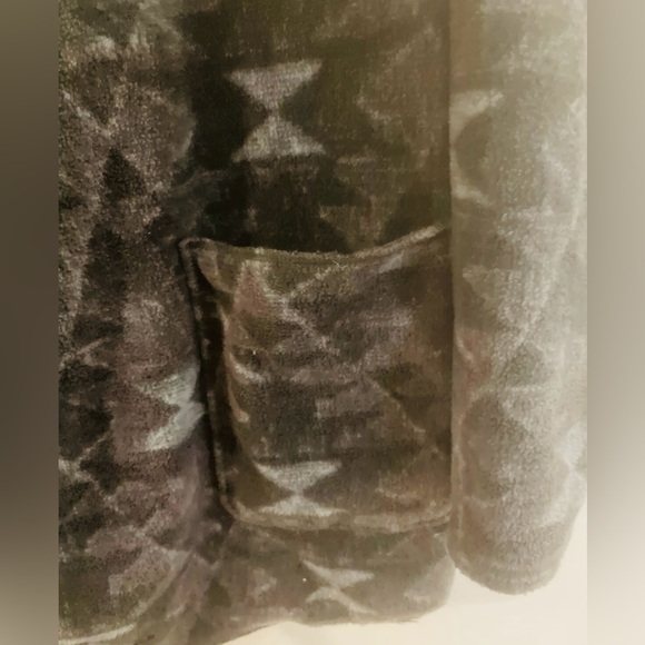 Women's Columbia Long Fleece Overcoat With Open Front & Pockets - Picture 4 of 8